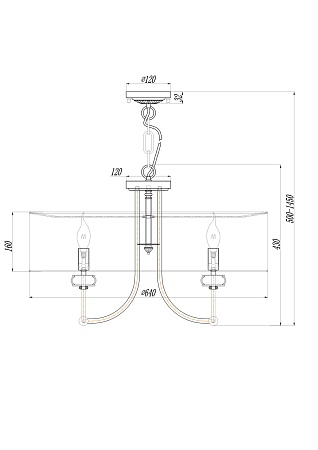 Подвесной светильник Maytoni ARM006PL-08G - фото