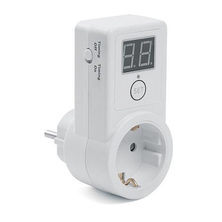 Розетка с таймером Feron TM61 обратного отсчета электронная мощность 2300W/10A - фото