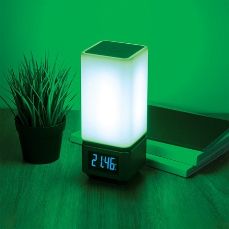 Smart-лампа с bluetooth-колонкой  серебристый Lussole Media 80418/1 - фото