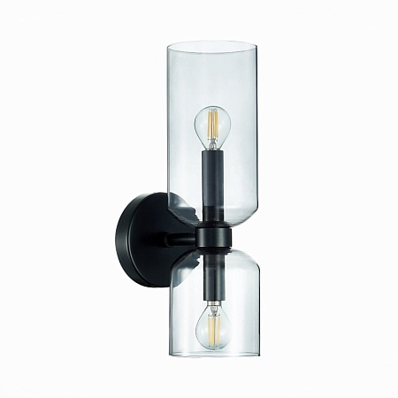 Бра ST-Luce Черный/Дымчатый E14 2*40W SL1180.401.02 - фото
