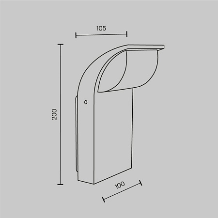 Настенный светильник (бра) Outdoor Stock O446WL-L7GF3K - фото