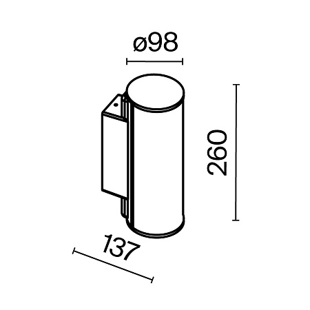 Настенный светильник (бра) Outdoor O434WL-L12GF3K - фото