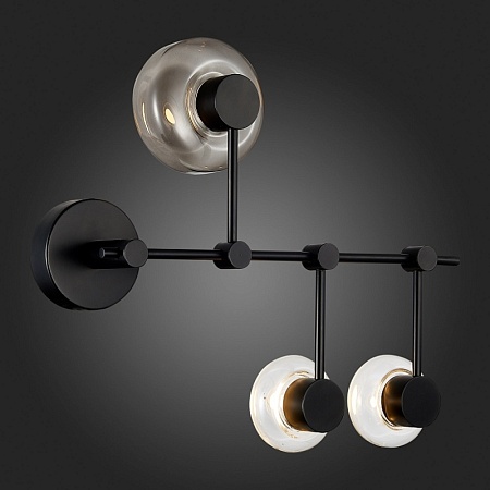 Светильник настенно-потолочный ST-Luce Черный/Дымчатый, Прозрачный LED 3*3W 3000K SL6005.401.03 - фото
