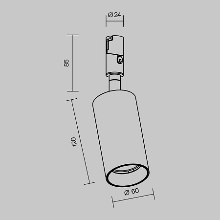 Трековый светильник Technical FOCUS LED TR201-1-15W3K-M-BBS - фото