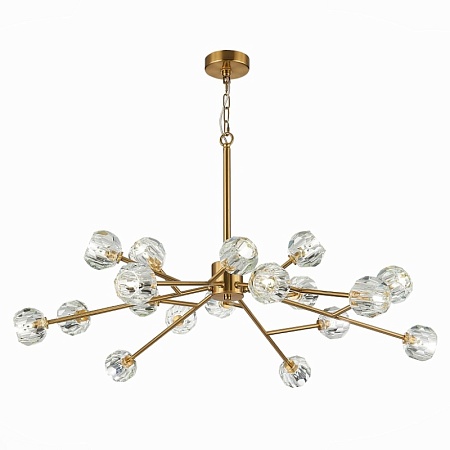 Светильник подвесной ST-Luce Латунь/Прозрачный G9 LED 18*5W SL1166.303.18 - фото