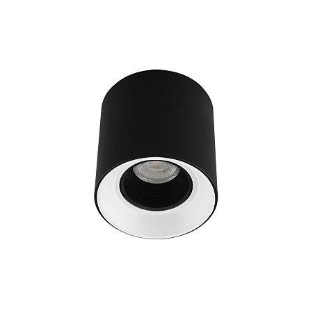 DK3090-BW+BK Светильник накладной IP 20, 10 Вт, GU5.3, LED, черно-белый/черный, пластик - фото