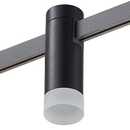 Магнитный трековый светильник FARM Черный LED 1*3W 3000K 91Lm Ra90 120 IP20 D29xH90 24V ST812.406.03 - фото