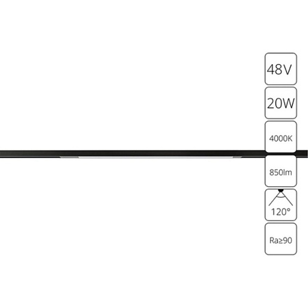 Трековая система магнитная Arte Lamp чёрная 300 TS-D-300-A7264PL-1BK