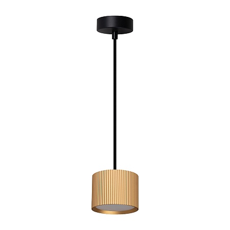 Светильник потолочный Feron Barrel HL4588 ARIA  levitation 12W, 230V, GX53, золото + черный, на подвесе 1,7 м - фото