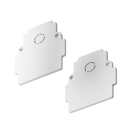 Заглушки к встраиваемому шинопроводу Gravity 2шт белый - фото