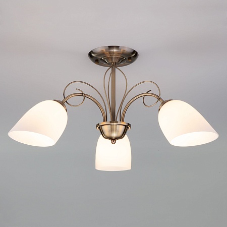 Потолочный светильник Eurosvet 30107/3 античная бронза - фото