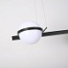 Реечный Подвесной Светильник Palma Wall Lamp 3 Шара + 1 Вазон Горизонтальная Imperiumloft 204173-22 - фото