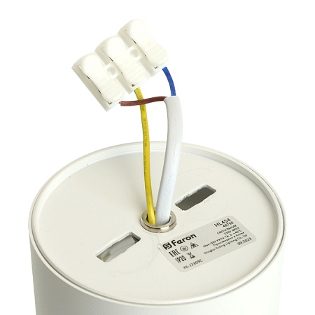 Светильник потолочный Feron HL454 HALO 12W, 230V, GX53, белый - фото