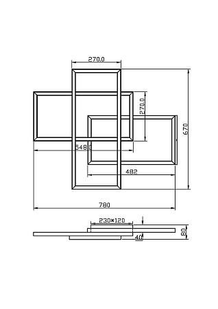 Потолочный светильник Maytoni Rida MOD015CL-L80GK - фото
