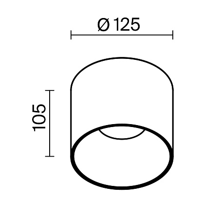 Потолочный светильник Technical C064CL-01-25W3K-D-RD-B - фото