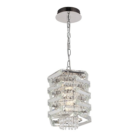 Светильник подвесной ST-Luce никель/прозрачный E14 1*40W SL6137.103.01 - фото