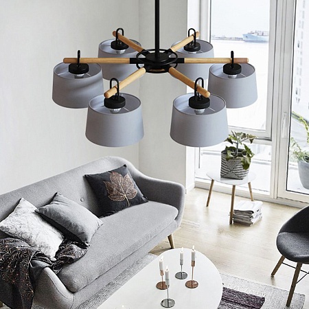 Потолочная Люстра На Штанге Even 6 Gray Imperiumloft 178369-26 - фото