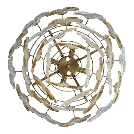 Светильник подвесной ST-Luce золотистый/Прозрачный, январный E14 6*60W SL6240.203.06 - фото