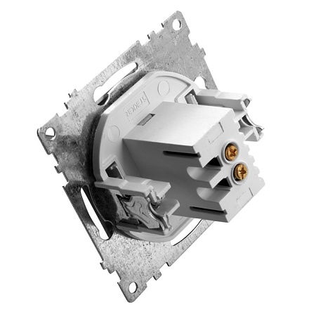 Розетка USB 2-местная (механизм), STEKKER GLS10-7115-01, 250B, 2,1А, серия Катрин, белый - фото