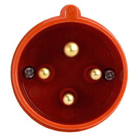 Вилка прямая ST-024 32А 380В 3P+PE IP44, PPG32-024-44, Stekker - фото