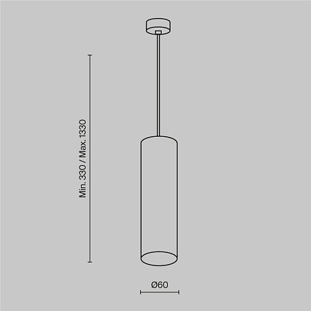 Подвесной светильник Technical P075PL-01MG - фото