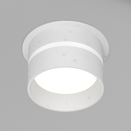 DK2404-WH Встраиваемый светильник влагозащ., IP 44, до 15 Вт, GU10, белый, алюминий - фото