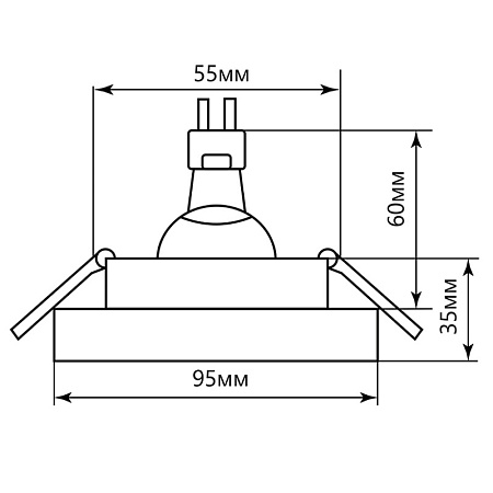 Светильник потолочный встраиваемый FERON DL2540 32635 - фото