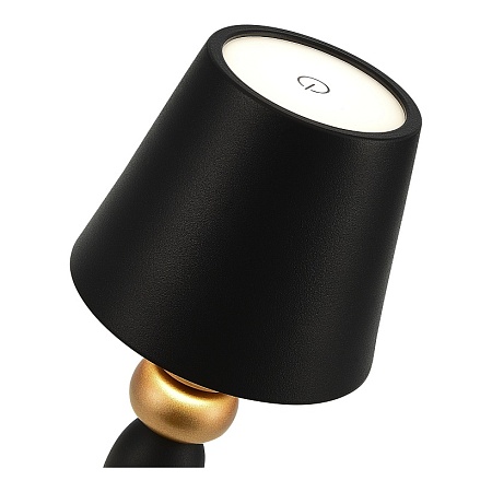 Прикроватная лампа ST-Luce Черный, Золотистый/Черный LED 1*3W 3000-6000K SL1011.414.01 - фото