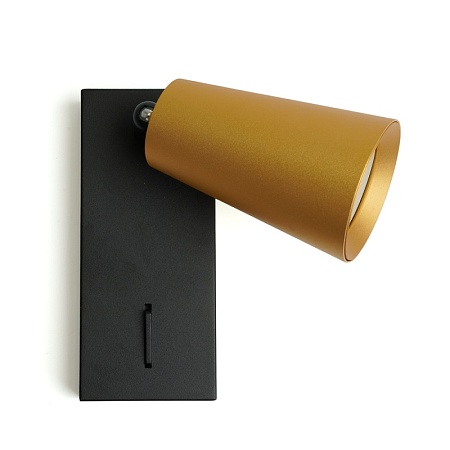 Светильник Feron ML1850 BELL, 35W, 230V, GU10, золото и чёрный - фото