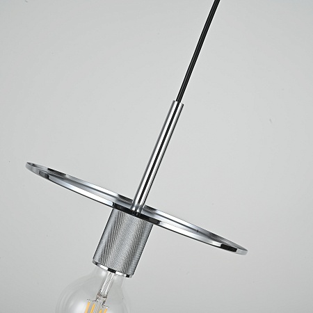 Подвесной Светильник Rh Utilitaire Disk Shade Pendant Silver Imperiumloft 123644-22 - фото