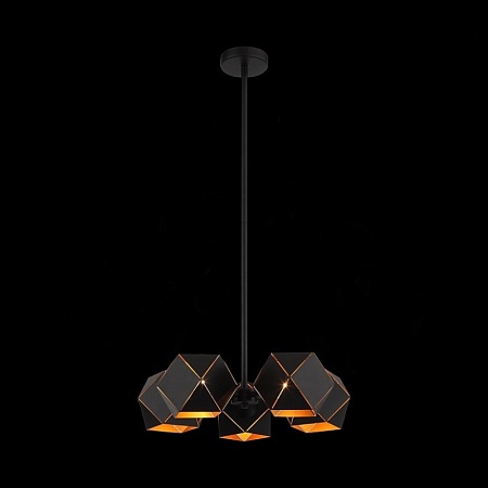 Люстра потолочная ST-Luce Черный/Черный, Золото E14 5*40W SL258.402.05 - фото