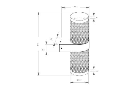 Настенный светильник (бра) Technical Focus Design C069WL-02MG - фото