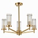 Люстра потолочная ST-Luce Латунь/Прозрачный E14 5*60W SL1233.302.05 - фото