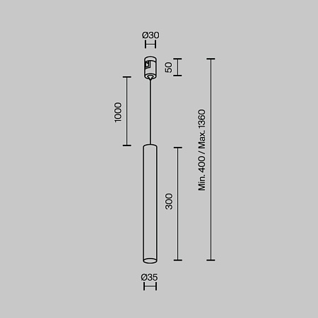 Трековый светильник Technical TR155-1-5W3K-PT - фото