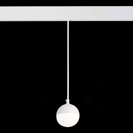 Магнитный трековый светильник подвесной Белый LED 1*7W 4000K 520Lm Ra>80 120° IP20 D90x ST358.543.07 - фото