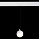 Магнитный трековый светильник подвесной Белый LED 1*7W 4000K 520Lm Ra>80 120° IP20 D90x ST358.543.07 - фото