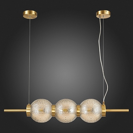 Светильник подвесной ST-Luce Латунь/Коньячный E14 3*40W SL1155.313.03 - фото