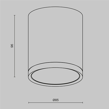 Потолочный светильник Technical C086CM-GX53-MRD-B - фото