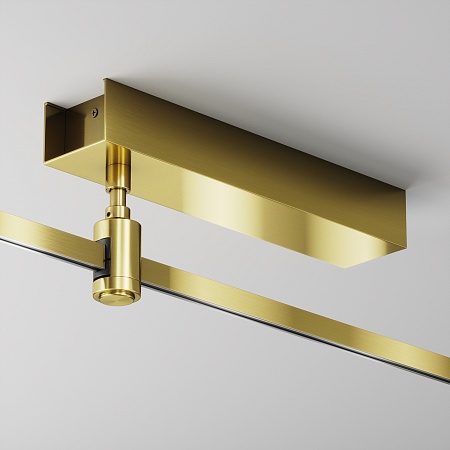 Основание потолочное Short для блока питания с вводом питания Flarity латунь - фото