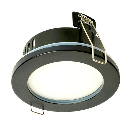 Светильник встраиваемый Feron DL544 потолочный GX53 черный IP44 - фото