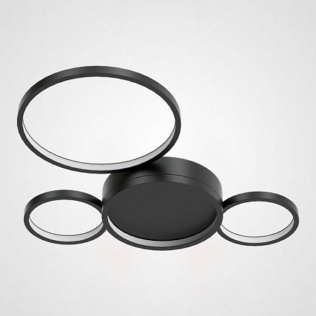 Потолочная Люстра В Виде Колец Twine 4 Rings Black Imperiumloft 204612-26 - фото