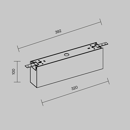 Комплектующие для уличной трековой системы Outdoor O-TR001-BX-B - фото