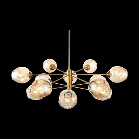 Светильник подвесной ST-Luce Золотистый/Янтарный E14 12*40W SL1500.203.12 - фото