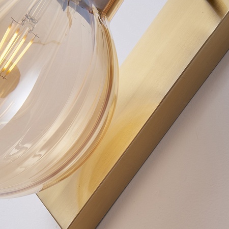 Бра Heathfield Lighting - Medina Wall Brass/Amber Imperiumloft 177914-22 - фото