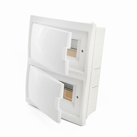 Бокс встраиваемый STEKKER EBX50-2/16-20 16 модулей, белый, пластик, серия Standart - фото