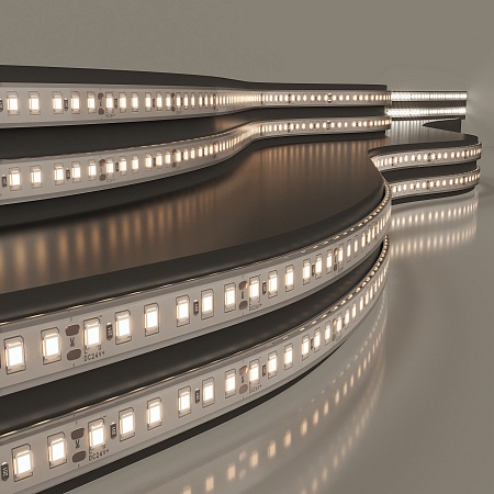 Лента светодиодная 120Led 8W IP68 3000K теплый белый, 5 м 2835 24V 120Led 8W IP68 Elektrostandard - фото