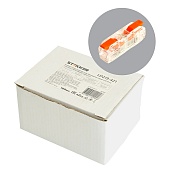 Клемма супер-компактная проходная серии 219 на 1 контакт STEKKER, LD219-421