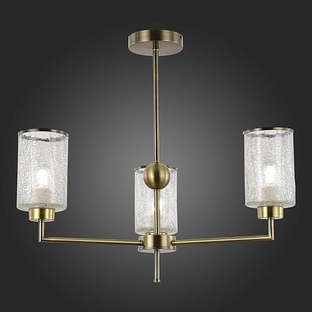 Светильник потолочный Бронза/Прозрачный E27 3*60W SLE1046-302-03 - фото