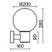 Настенный светильник (бра) Outdoor O598WL-01B - фото