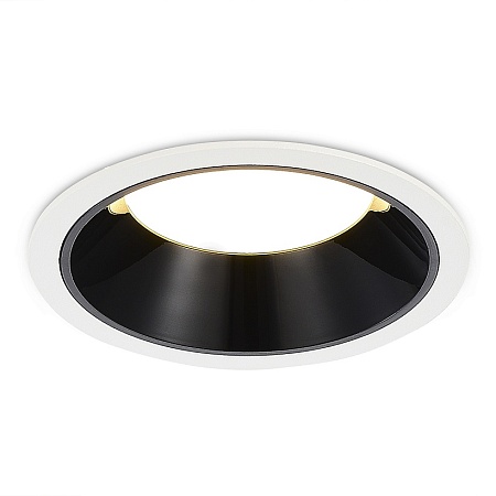 Св-к встр. Черный LED 1*12W 3000K 1 080Lm Ra80 120° IP20 D105xH50 100-240V ST755.438.12 - фото